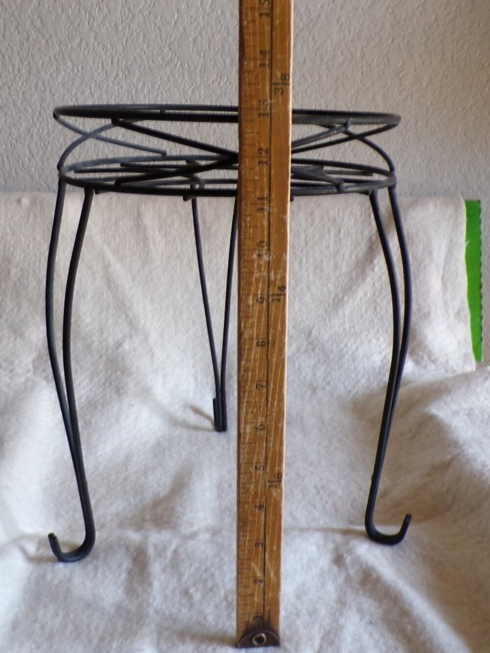 Wrought Iron Plant Stand Table Pot Holder Ornate
